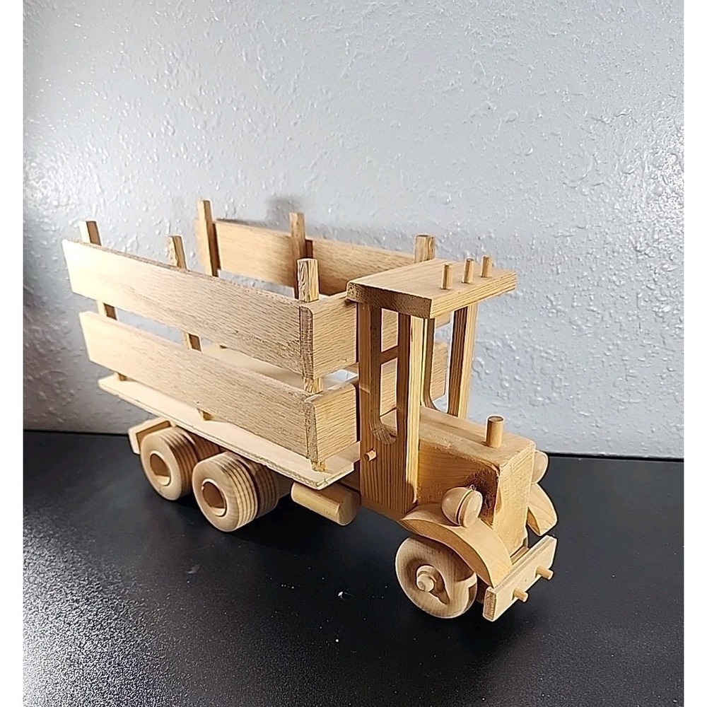 Handmade Natural Wooden Large Vehicle Truck Toy Gift Home Decor Ceylon 1998